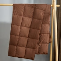 Puredown Packable Down Faw Faw Falow, ткаенина што е докажано, 50x70 '', чоколадо