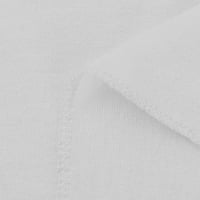 лабакиха маици за жени жени три четвртини ракави кошула тенок v копчиња за вратот блуза блузи маица бела
