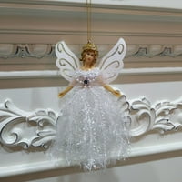 насловна декорации божиќ крило ангел кукла виси елка приврзоци орнаменти дома декор
