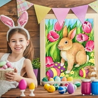 Велигденски Зајачки Јајца Печатење Домашна Декорација Дијамантско Сликарство Поставете Прекрасни Комплети За Сликање ДИЈАМАНТИ