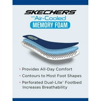 Skechersенски спортски спортски активен гратис шетање со лизгање на атлетски чевли, достапна широка ширина