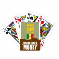 Јас Сум Од Нигерија Арт Деко Мода Покер Играње Карти Смешни Рака Игра