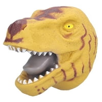 Диносаурусна рака куклена, интерактивна улога на тираносаурус играчка играчка за деца за жолта боја