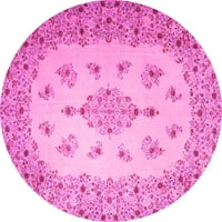 Ахгли Компанија Затворен Круг Медалјон Розова Традиционална Област Килими, 4 ' Круг