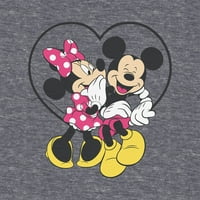 Tee Juniors Mickey & Minnie Heart Graphic кратки ракави