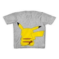 Pokemon Boys Front & Back Pikachu Graphic маица, големини 4-18