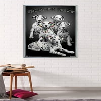 Кит Кимберлин - Далматински Кученца Со Обоени Точки-Индивидуалност Ѕид Постер, 22.375 34