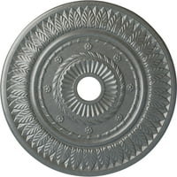 Екена Милхаурд 3 4 ОД 5 8 ID 1 8 P Медалјон на лисја на таванот, рачно насликан Спартан камен