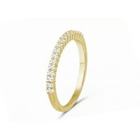 Jewelersclub Дијамантски прстени за жени - Карат бел дијамантски прстен накит - Стерлинг сребрени ленти за жени - Ринг од JewelersClub