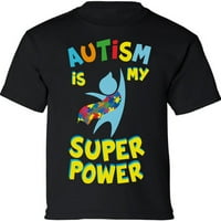 Свеста за аутизмот Аутизмот Е Мојата Супер Моќна Графичка Маица За Момчиња Девојчиња Младинска Маица