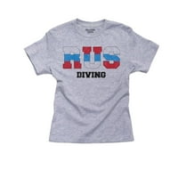 Нуркање во Русија - Олимписки игри - Рио - Сива маица на памук на момчето на момчето