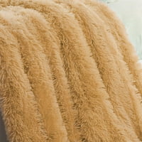 Уникатни поволни цени бушаво крзно со крзно декоративно ќебе каки