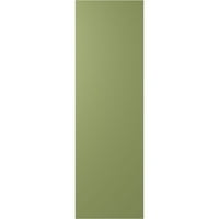 Ekena Millwork 18 W 30 H TRUE FIT PVC Diagonal Slat модерен стил фиксни ролетни за монтирање, мов зелена