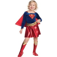 Supergirl Child Velvet Deluxe фустан костум за Ноќта на вештерките