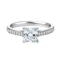 кеусн женски накит елегантен скапоцен камен љубов прстен партија украси орнаменти в