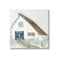СТУПЕЛ ИНДУСТРИИ село бела штала апстрактна цветна ливада природна галерија за сликање завиткано платно печатење wallидна уметност, дизајн од студиото Тава