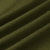 Гувпев Мажи Фитнес Печатење На Мускули Со Качулка Без Ракави Џеб За бодибилдинг Тесни врвови За сушење-Армија Зелена XL