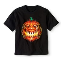 Графичка маица за кратки ракави за момчиња за Ноќта на вештерките